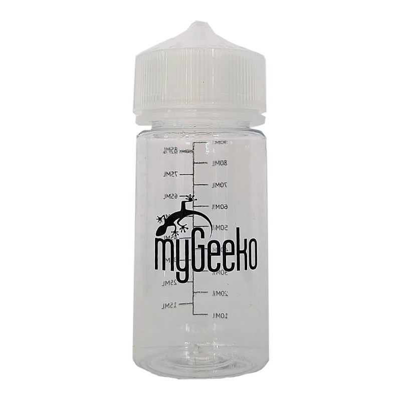 Flacon vide 100ml gradué myGeeko - Bouteille vide pour e-liquides DIY