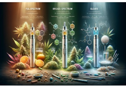 Vaping CBD: the differences between full spectrum, broad spectrum, and isolates.