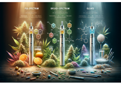 Vaping CBD: the differences between full spectrum, broad spectrum, and isolates.